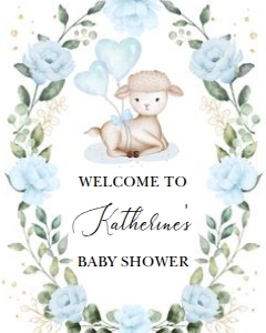 GR8 - Welcome Sign BLUE 16x20 INCHES: GR8 - Welcome Sign BLUE