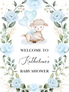 GR8 - Welcome Sign BLUE 18x24 INCHES: GR8 - Welcome Sign BLUE