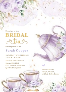 FLO42 - Bridal Tea Invite A design preview
