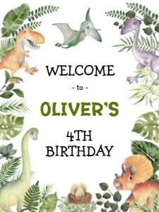 DIN3 - Welcome Sign 18x24 PORTRAIT B: DIN3 - Welcome Sign PORTRAIT B