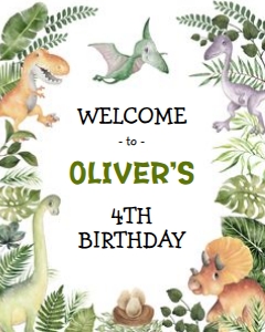 DIN3 - Welcome Sign 16x20 PORTRAIT B: DIN3 - Welcome Sign PORTRAIT B