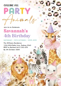 SAF12 - Birthday Invitation: SAF12 - Birthday Invitation