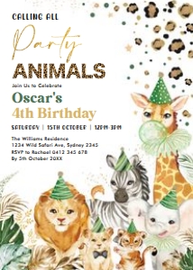 SAF13 - Birthday Invitation: SAF13 - Birthday Invitation