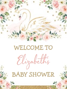 SWAN1-B - Welcome Sign 18x24 INCHES: SWAN1-B - Welcome Sign