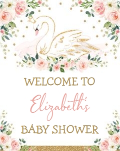 SWAN1-B - Welcome Sign 24x30 INCHES: SWAN1-B - Welcome Sign