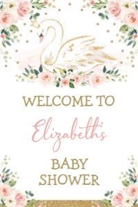 SWAN1-B - Welcome Sign 24x36 INCHES: SWAN1-B - Welcome Sign