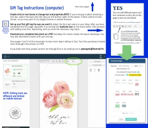 Single Gift Tag Instructions: Cloud Gift Tag - Light Blue