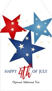 Gift Tag - Patriotic Stars - Happy 4th of July: Patriotic Stars Gift Tag