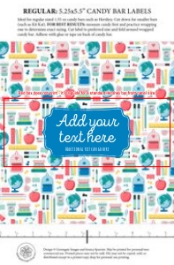 Candy Bar Wrapper - School Pattern: Candy Bar Wrapper - School Pattern