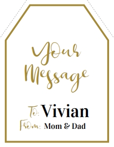 XL Giant Valentine Gift Tag - Classic Outline: XL Giant Valentine Gift Tag - Classic Outline