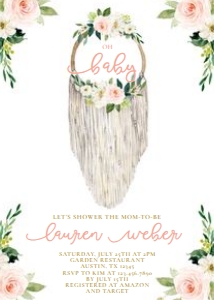Macrame-Baby shower design preview