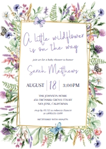 BSI009| Wildflower Invitation Suite design preview