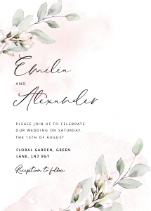 Elegant wedding invite suite design preview