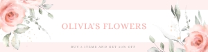 Floral Etsy shop banner set design preview