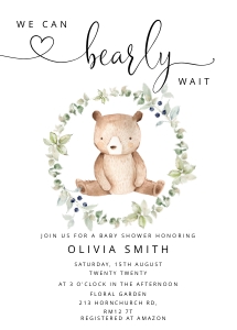 Bear baby shower bundle design preview