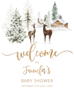 Winter welcome sign 16x20: Winter welcome signs