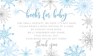 Books for baby ticket: Winter baby shower bundle