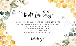 Books for baby ticket: Bee baby shower bundle