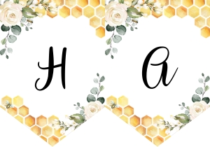 Bee banner 5x7 design preview