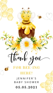 Bee thank you tag: Bee thank you tag