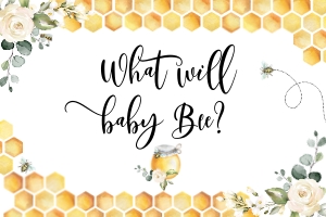 Bee backdrop design preview