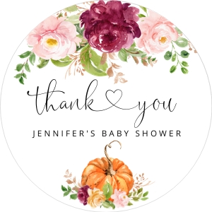 Pumpkin round tag design preview