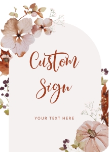 Fall Custom sign design preview