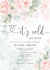 Pink winter baby bundle design preview
