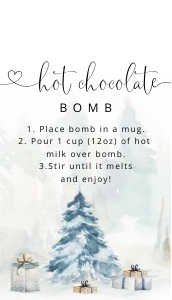 Hot chocolate bomb design preview