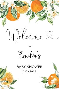 Oranges welcome sign 24x36: Oranges welcome sign