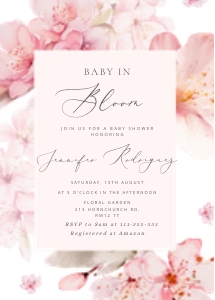 Sakura baby shower bundle design preview