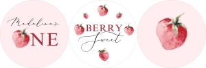 Strawberry cupcakes design preview