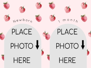 Berry photo banner design preview