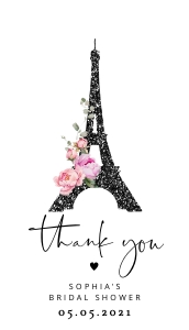 Paris thank you tag design preview