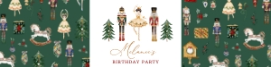 Nutcracker water bottle label design preview
