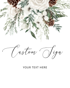 Evergreen Custom sign design preview
