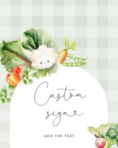 Locally grown Custom sign design preview