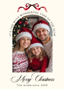 What A Year Family Photo Holiday Card template design preview