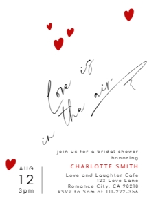Love is in the air Minimalist Script Bridal Shower Bundle design preview