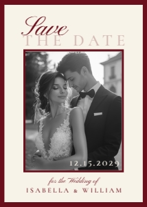 Retro Save the date design preview