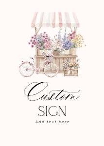 Fresh Off the market Bridal Shower table signs bundle design preview