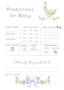 Silly Goose Blue Baby Shower games bundle design preview
