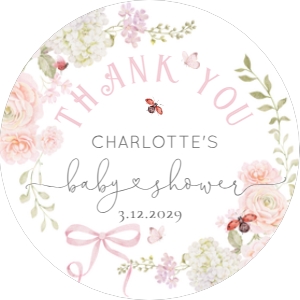 Love Bug round tag design preview