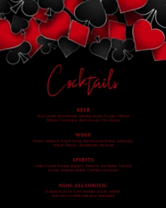 CasinoCocktailSign16x20: Casino Night Invitation Set, Casino Invitation, Las Vegas Party Bundle, Editable Invitation Bundle, Casino Party Decor, Poker Night Invites