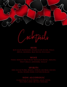 Casino Drinks 8x11: Casino Night Invitation Set, Casino Invitation, Las Vegas Party Bundle, Editable Invitation Bundle, Casino Party Decor, Poker Night Invites
