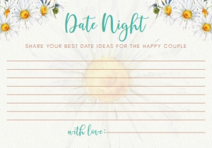 Date Night Bridal Shower Game, Vintage Bicycle Bridal Shower Game, Shower Activities, Bridal Shower Games, Printable Files, Instant Download design preview