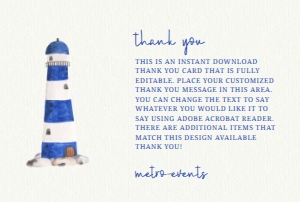 LighthouseTYBlue: Nautical Baby Shower Invitations Set, Lighthouse Baby Shower, Printable Invitation, Thank You Card, Books for Baby Card, Diaper Raffle Card