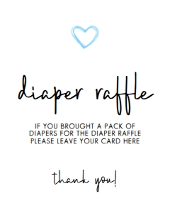 ModernHeartBabyBoyDiaper8x10: Diaper Raffle Sign, Contemporary Blue Sign, Instant Download, Baby Shower Signs, Baby Shower Sign, Printable Shower Sign, Boy Baby Shower