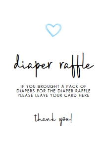 ModernHeartBabyBoyDiaper5x7: Diaper Raffle Sign, Contemporary Blue Sign, Instant Download, Baby Shower Signs, Baby Shower Sign, Printable Shower Sign, Boy Baby Shower