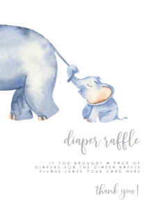 BabyMamaElephantDiaper5x7: Diaper Raffle Game, Elephant Baby Shower Games, Instant Download Game, Elephant Themed Shower, Diaper Raffle Signs, Printable Shower Signs